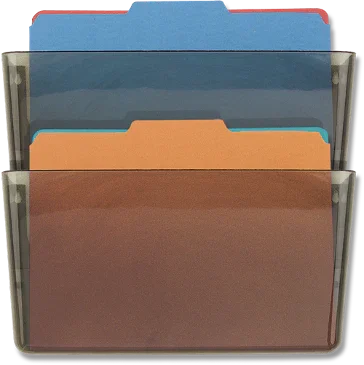 2-Pack Officemate® Letter Wall File - Gray