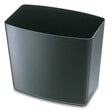 Officemate® 2200 Series™ black waste basket for office and workspace organization.