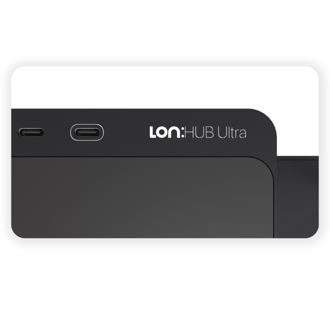 Lon:HUB Ultra – 4x Thunderbolt 5 Dock, 140W PowerDelivery, Qi2 Wireless Charging, Up to 8TB SSD
