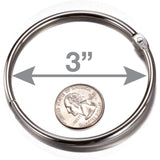 3-inch diameter loose leaf rings, Blister Card