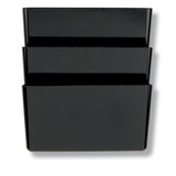 3-Pack Officemate® Letter Wall File - Black