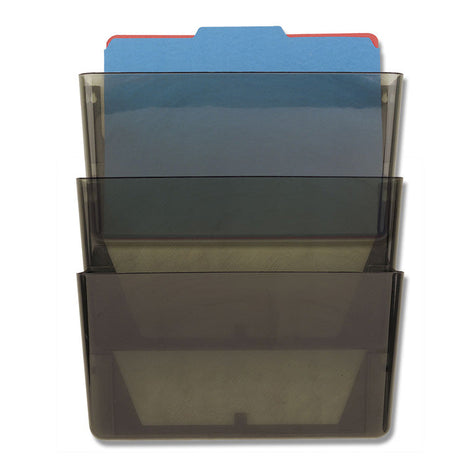 3-Pack Officemate® Letter Wall File - Gray