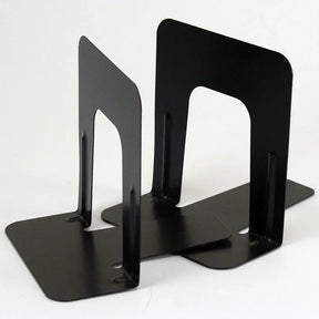 Pair of black Officemate® 5-inch non-skid metal bookends