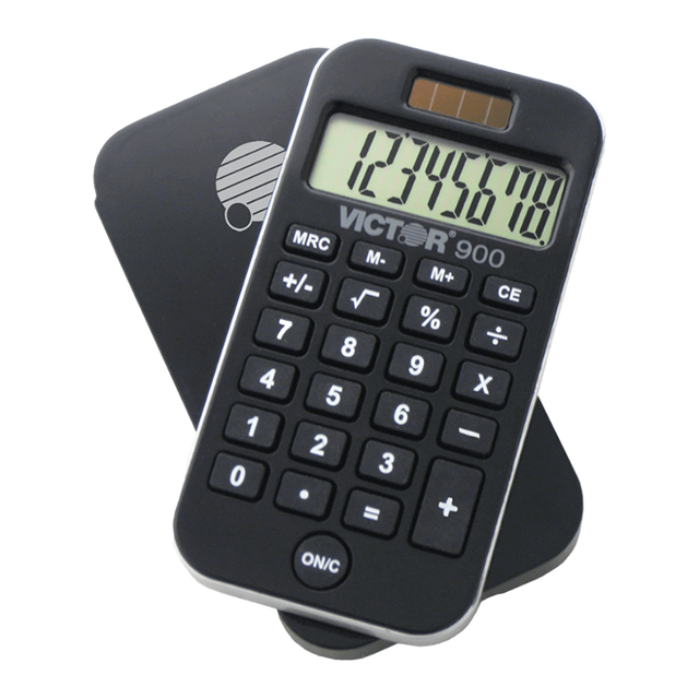 8 Digit Pocket Calculator with Slide-On Cover