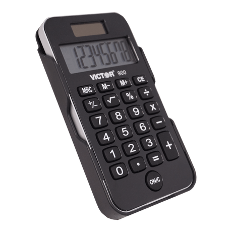 8 Digit Pocket Calculator with Slide-On Cover