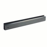 Black metal bracket on a white background