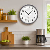 Alba Extra Inoxydable Indoor/Outdoor Clock Silver Grey