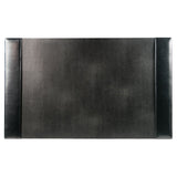 Dacasso Black Bonded Leather 30" x 18" Desk Pad
