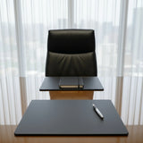 Dacasso Black Leatherette 20 x 16 Conference Table Pad