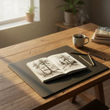 Dacasso Black Leatherette 20 x 16 Conference Table Pad