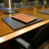 Dacasso Black Leatherette 20 x 16 Conference Table Pad