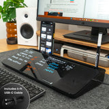 DeskBoard Buddy – Desk Organizer with Calculator or Wireless Charger | Dry Erase Board with Storage
