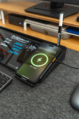 DeskBoard Buddy – Desk Organizer with Calculator or Wireless Charger