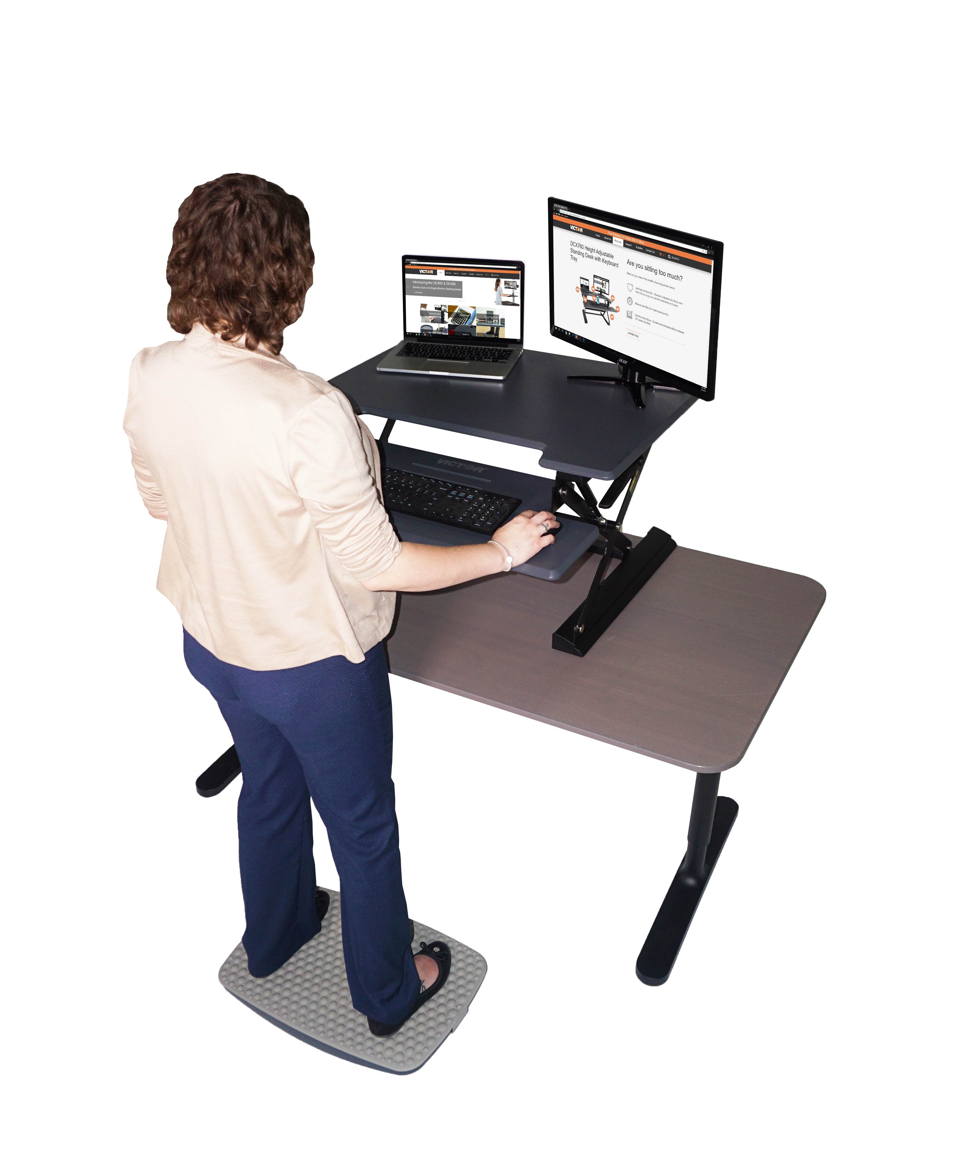 Steppie Balance Board for Standing Desk, Non-Slip 440 lb Capacity