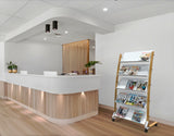 Alba Large Wooden Mobile Display with 5 Shelves