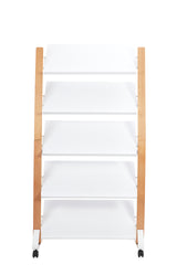 Alba Large Wooden Mobile Display with 5 Shelves