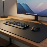 Dacasso Black Leather 38" x 24" Desk Mat without Rails