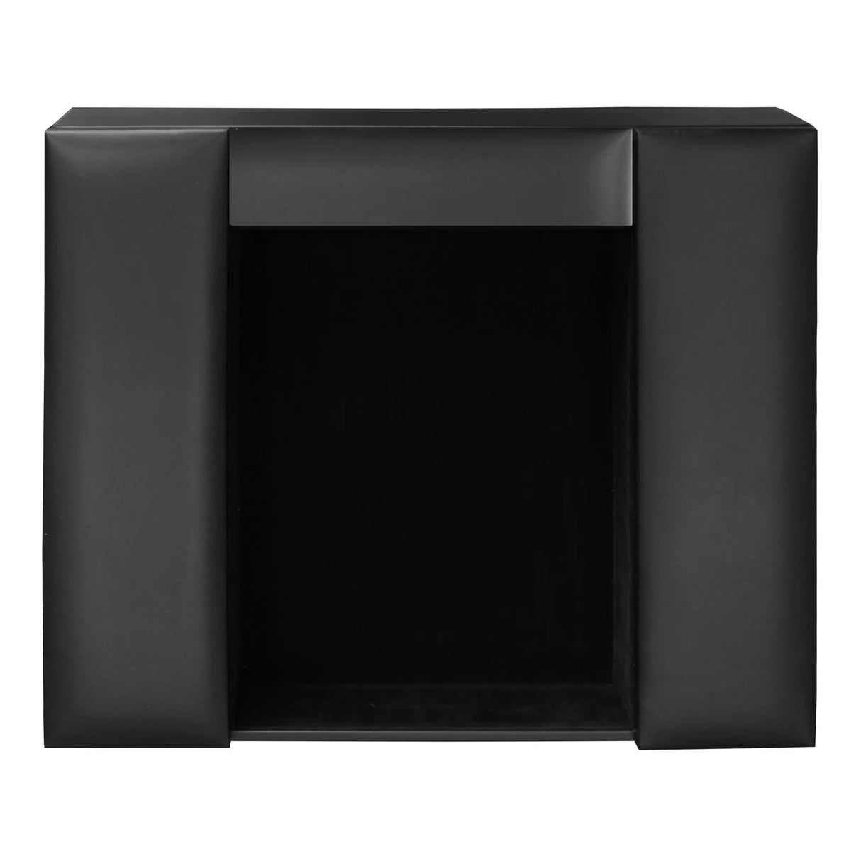 Dacasso Black Leather Enhanced Conference Room Organizer