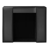 Dacasso Black Leather Enhanced Conference Room Organizer