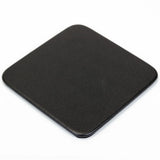 Dacasso Black Leatherette Square Coaster