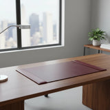 Dacasso Burgundy Bonded Leather 30" x 18" Desk Pad