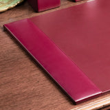 Dacasso Burgundy Bonded Leather 30" x 18" Desk Pad