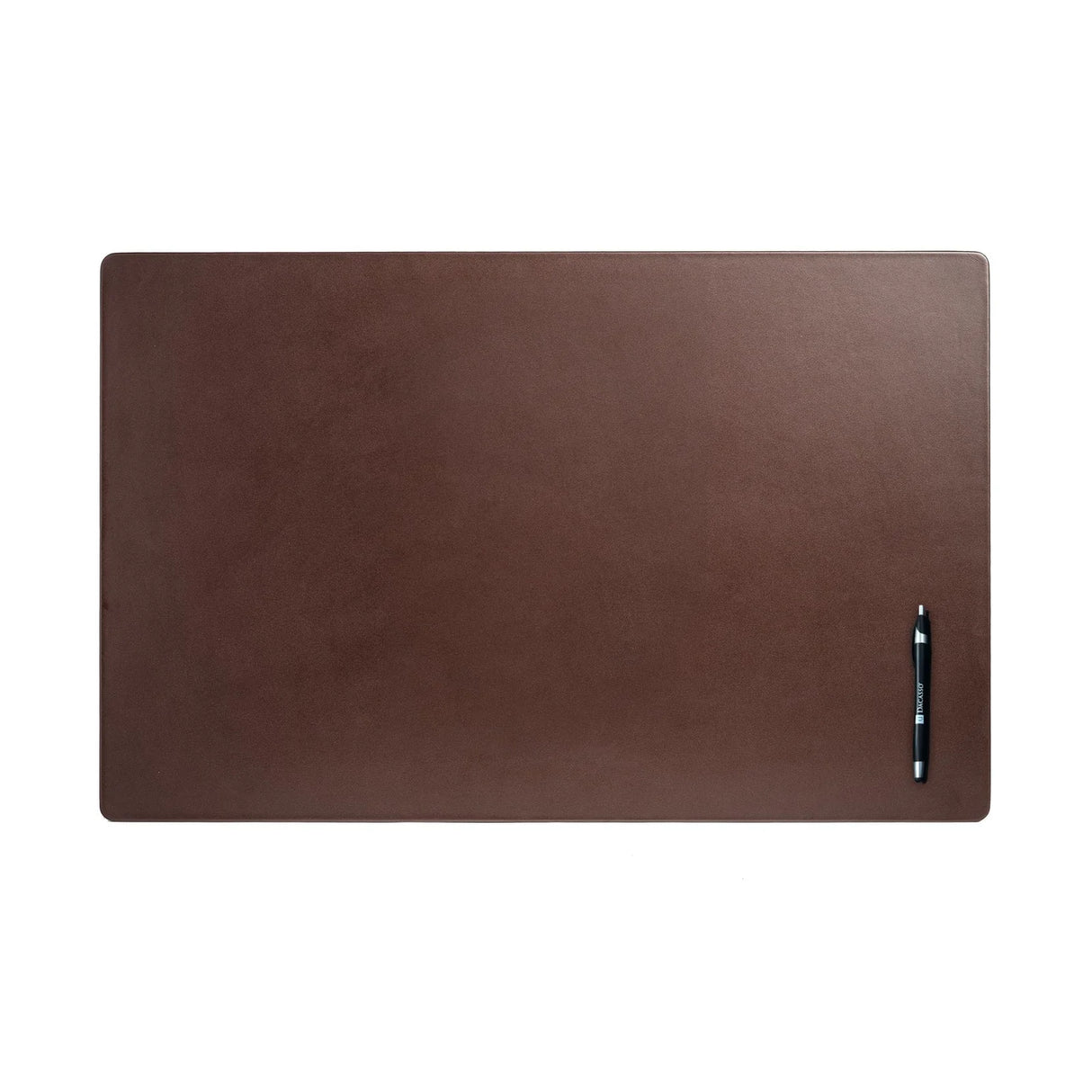 Dacasso Chocolate Brown Leather 30" x 19" Desk Mat without Rails
