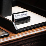 Dacasso Classic Black Leather Business Card Holder