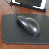 Dacasso Classic Black Leather Mouse Pad