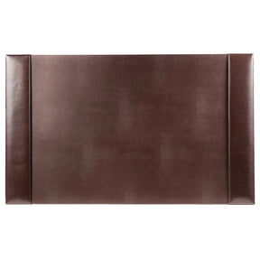 Dacasso dark brown bonded leather 30" x 18" desk pad