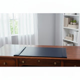 Dacasso Navy Blue Bonded Leather 30" x 18" Desk Pad