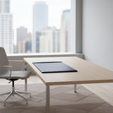 Dacasso Navy Blue Bonded Leather 30" x 18" Desk Pad