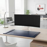 Dacasso Navy Blue Bonded Leather 30" x 18" Desk Pad