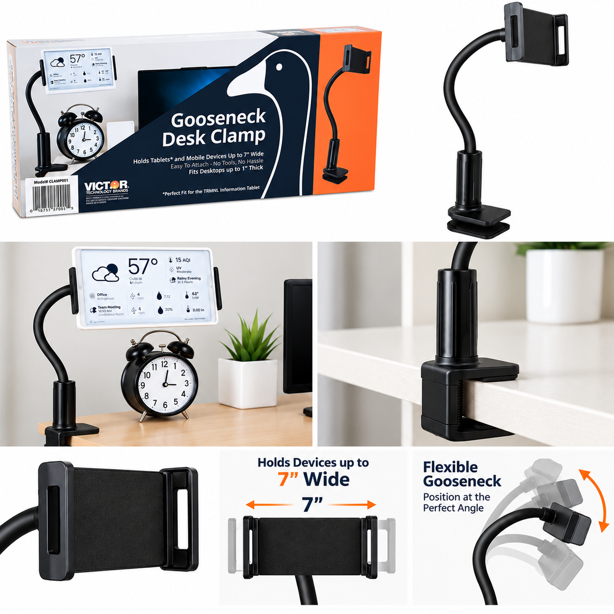 Gooseneck Desk Clamp