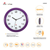 Alba Hornew Silent Wall Clock - Purple