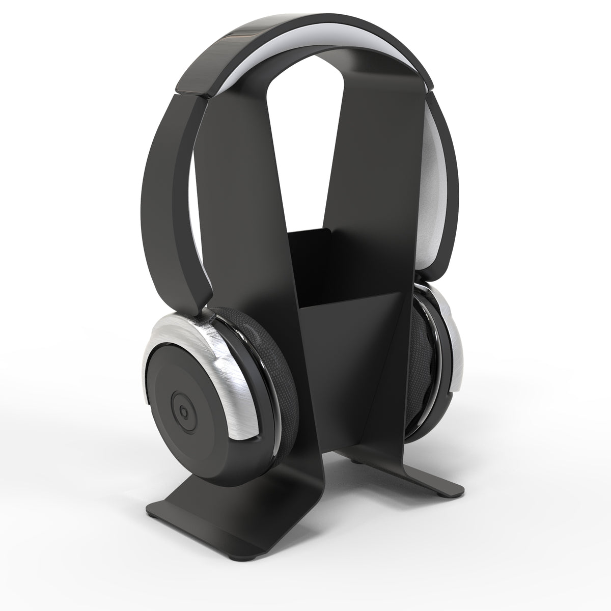 Alba O'desk 2-in-1 Metal Headphone Holder & Pen Pot – Black