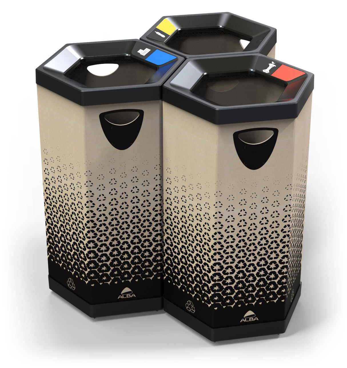 Alba Eco-Friendly Cardboard Sorting & Recycling Bin – 100L
