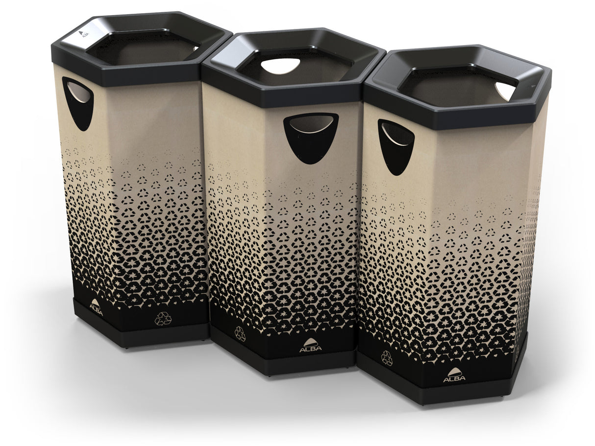 Alba Eco-Friendly Cardboard Sorting & Recycling Bin – 100L