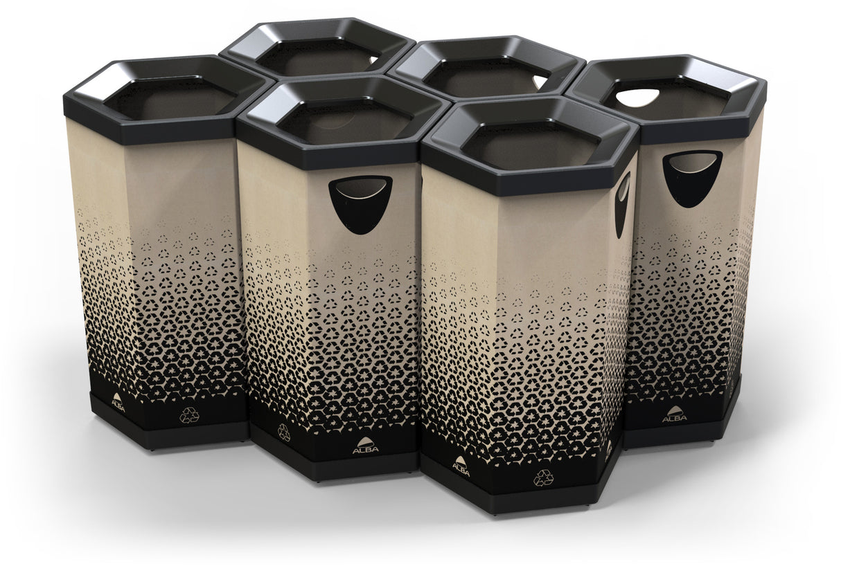 Alba Eco-Friendly Cardboard Sorting & Recycling Bin – 100L
