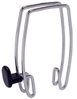 Alba Double-Sided Partition Coat Hook – Chrome Office Panel Hanging Hook