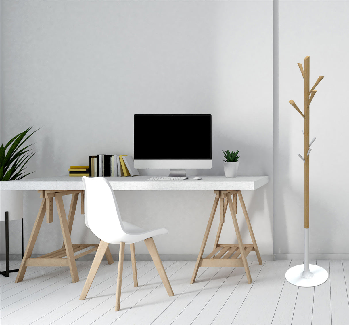 Alba TREE Natural Wood Coat Stand
