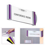 Alba Double-Sided Wall Sign Holder – Customizable Office and Wayfinding Sign Flag