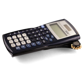 Victor SpinShield fidget case cover on a TI-30XIIS scientific calculator