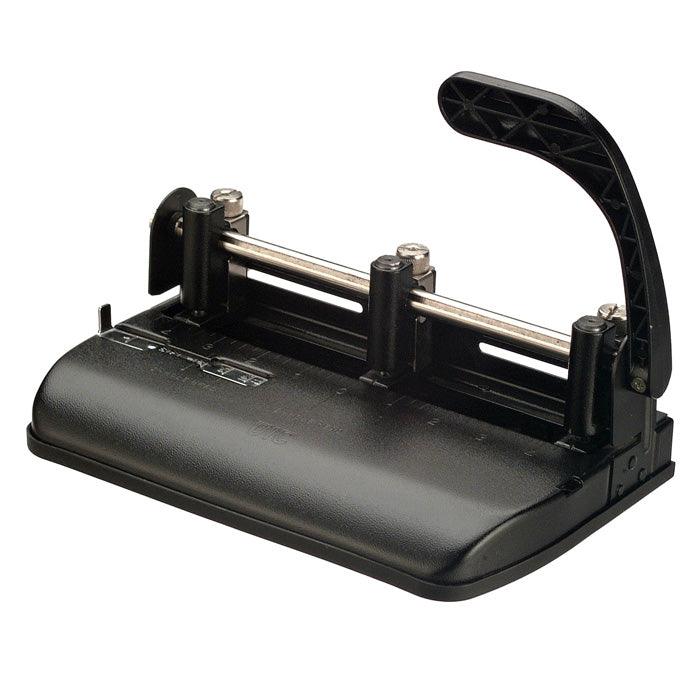 Adjustable 3-Hole Punch with Lever Handle