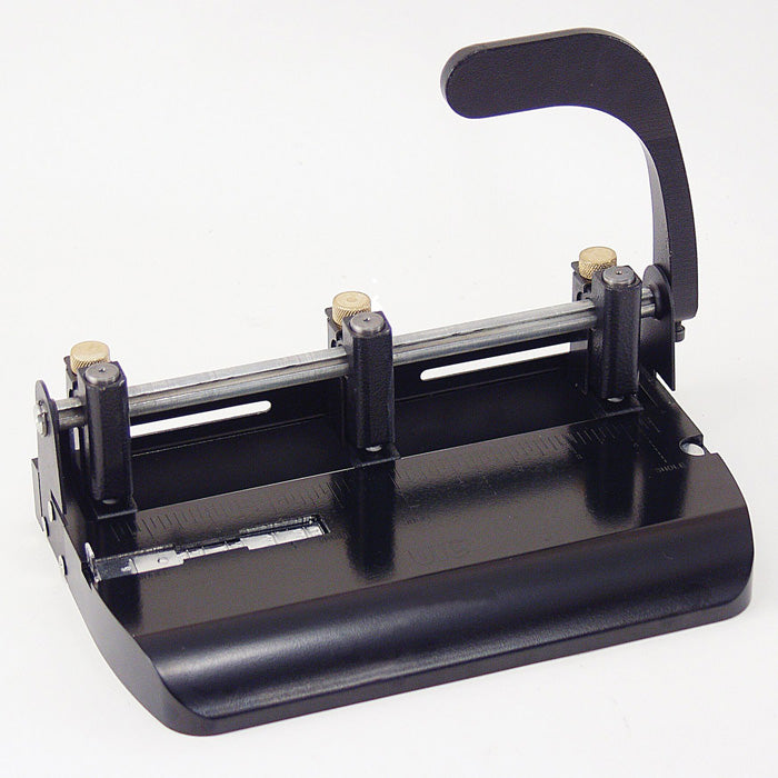 Adjustable 3-Hole Punch with Lever Handle