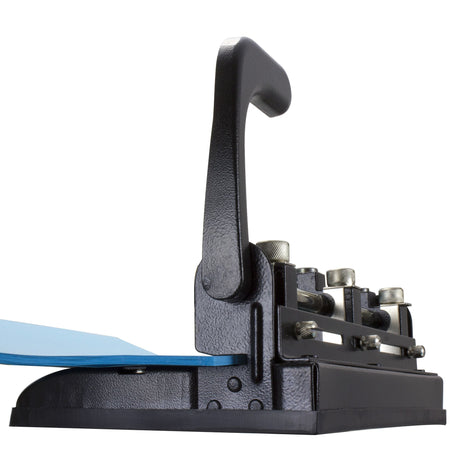 Adjustable 3-Hole Punch with Lever Handle