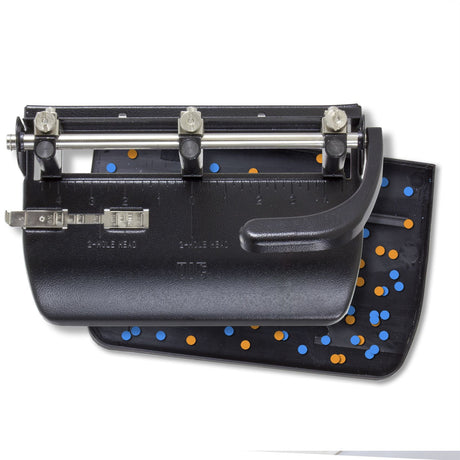 Adjustable 3-Hole Punch with Lever Handle
