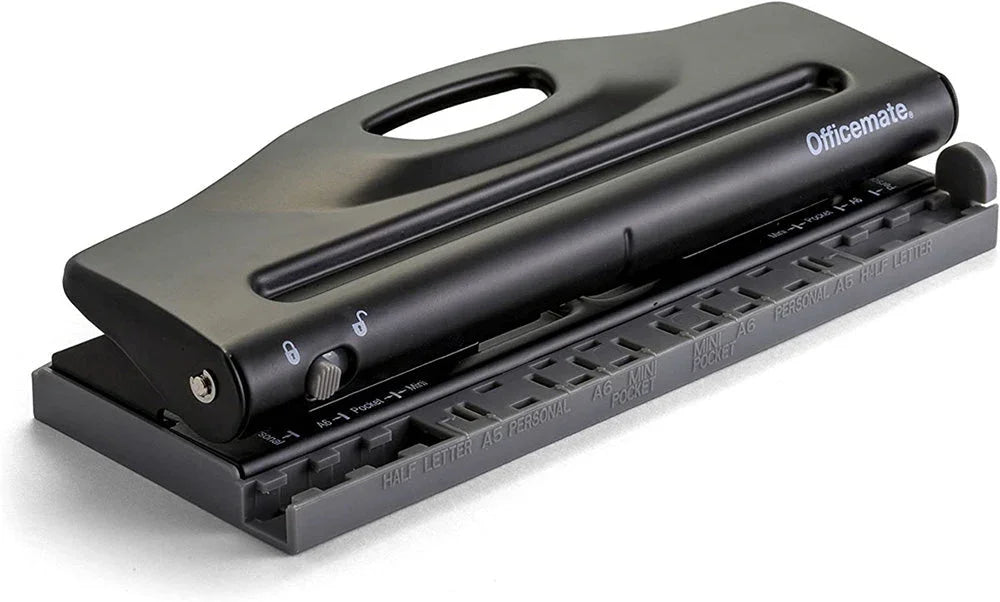Officemate® Adjustable 6-Hole Punch for Planners & Binders