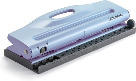 Adjustable 6-Hole Punch for Planners and Binders, Blue