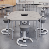 Aeris Swopper Ergonomic Office Stool with Glides - Black